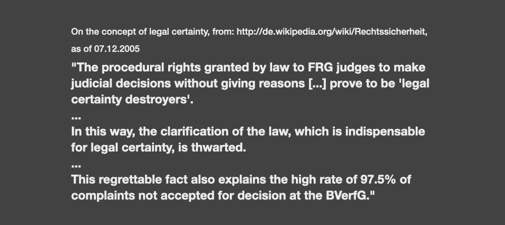 Legal certainty
