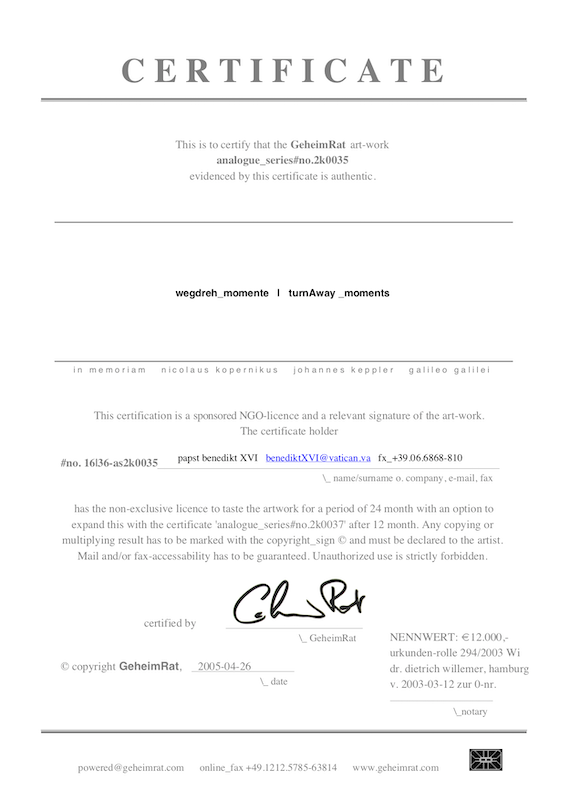 2k0035 License no. 16 2k0035 License no. 16
